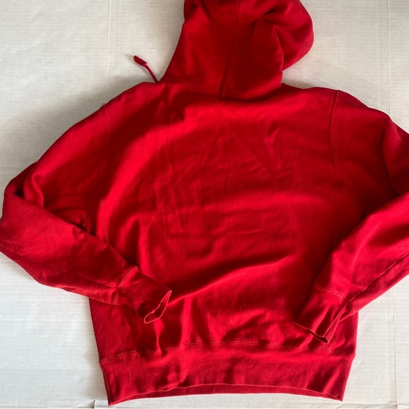 Vintage Champion Reverse Weave Ruby Red hoodie sweatshirt Size Medium - Picture 7 of 15